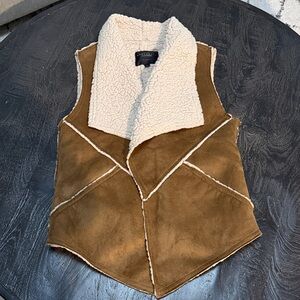 Sanctuary Cream Shearling Vest